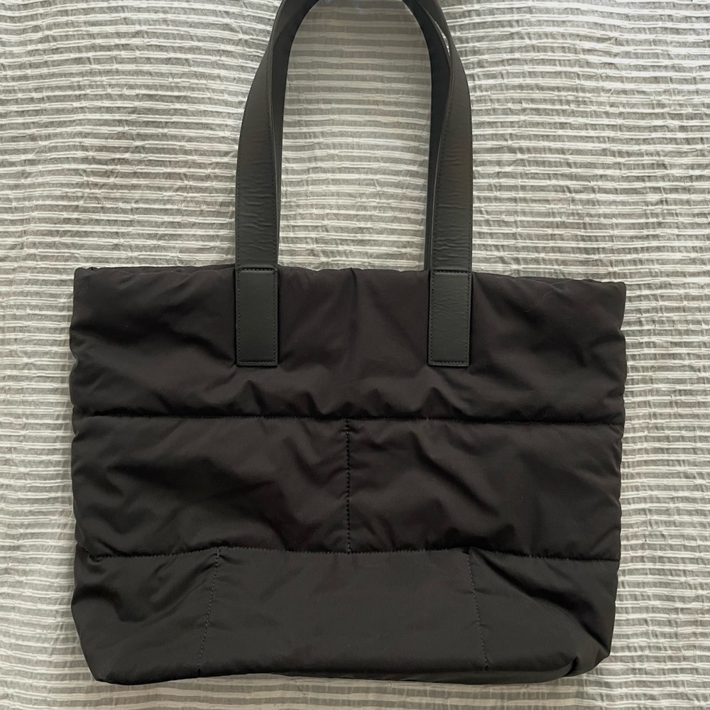 GAP Black Quilted Tote Bag